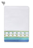 Handloom Cotton Hand Towel With Block Print Border
